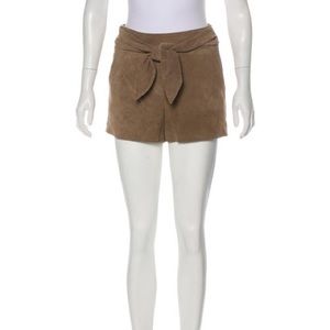 Intermix Suede Shorts